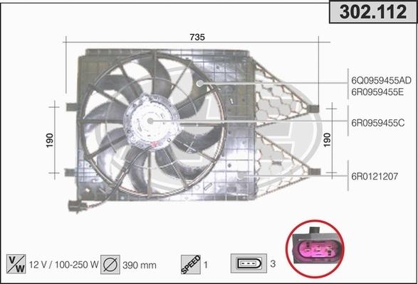 AHE 302.112 - Ventilators, Motora dzesēšanas sistēma ps1.lv