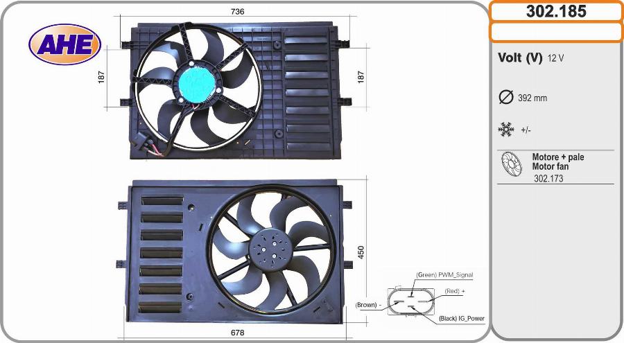 AHE 302.185 - Ventilators, Motora dzesēšanas sistēma ps1.lv