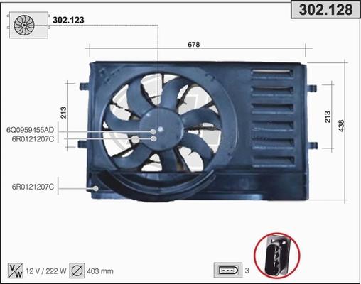 AHE 302.128 - Ventilators, Motora dzesēšanas sistēma ps1.lv