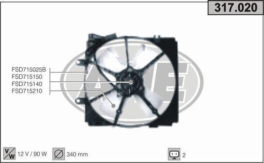 AHE 317.020 - Ventilators, Motora dzesēšanas sistēma ps1.lv