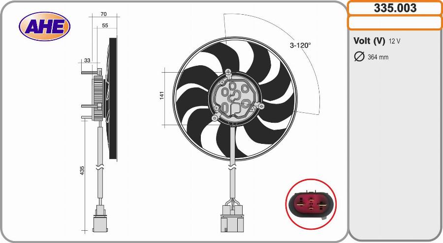 AHE 335.003 - Ventilators, Motora dzesēšanas sistēma ps1.lv