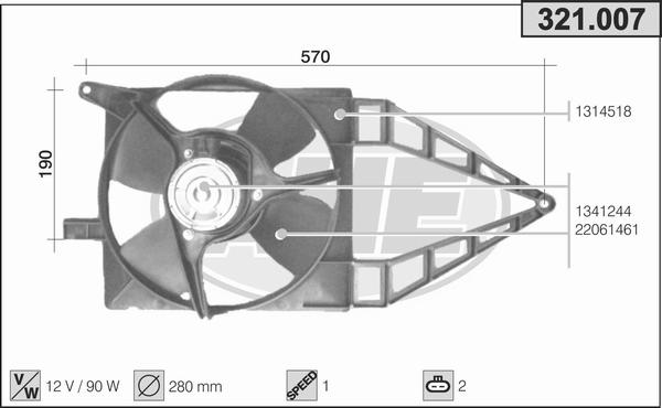 AHE 321.007 - Ventilators, Motora dzesēšanas sistēma ps1.lv