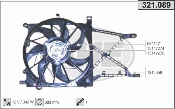 AHE 321.089 - Ventilators, Motora dzesēšanas sistēma ps1.lv