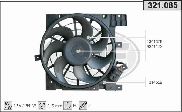 AHE 321.085 - Ventilators, Motora dzesēšanas sistēma ps1.lv