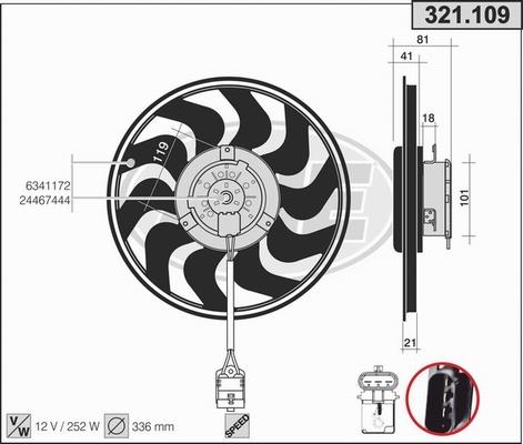 AHE 321.109 - Ventilators, Motora dzesēšanas sistēma ps1.lv