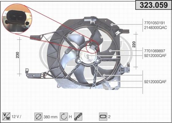 AHE 323.059 - Ventilators, Motora dzesēšanas sistēma ps1.lv