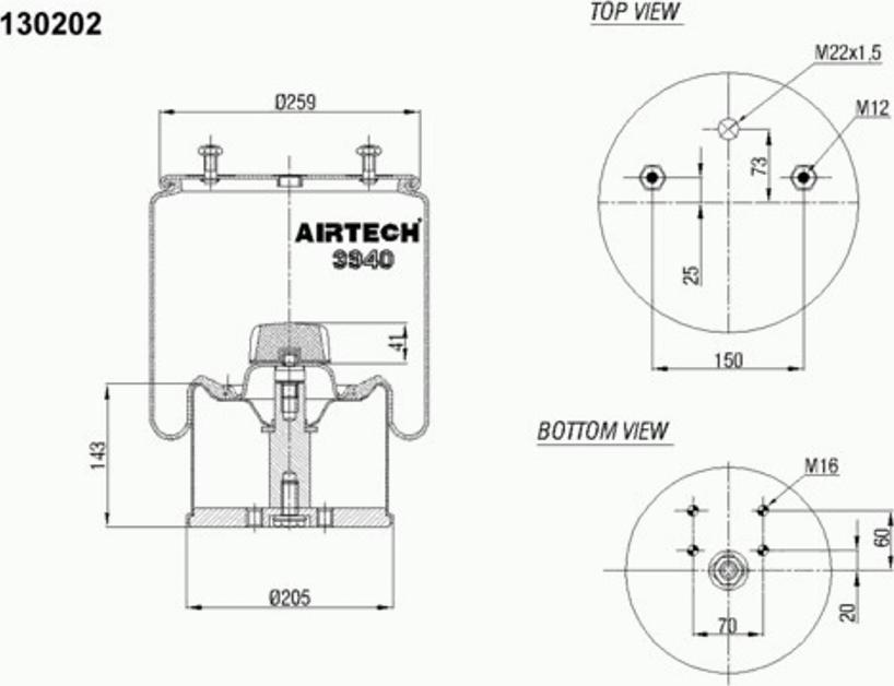 Airtech 3940K - Pneimoatsperes spilvens, Pneimopiekare ps1.lv