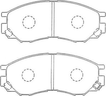 Aisin ASN-255 - Bremžu uzliku kompl., Disku bremzes ps1.lv