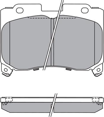 Ashuki 1080-9602 - Bremžu uzliku kompl., Disku bremzes ps1.lv