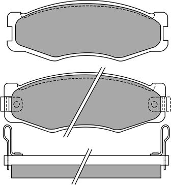 Aisin ASN-2076 - Bremžu uzliku kompl., Disku bremzes ps1.lv