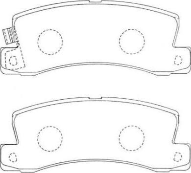 Aisin ASN-207F - Bremžu uzliku kompl., Disku bremzes ps1.lv