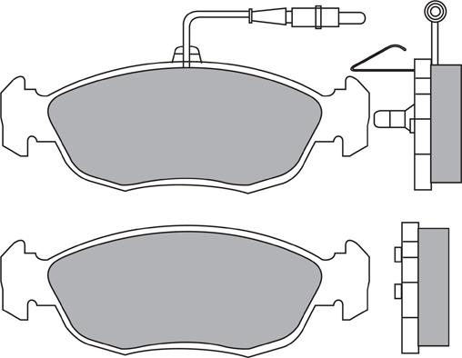 Aisin ASN-2150 - Bremžu uzliku kompl., Disku bremzes ps1.lv