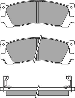 Aisin ASN-2166 - Bremžu uzliku kompl., Disku bremzes ps1.lv