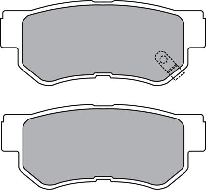 Aisin ASN-2174 - Bremžu uzliku kompl., Disku bremzes ps1.lv