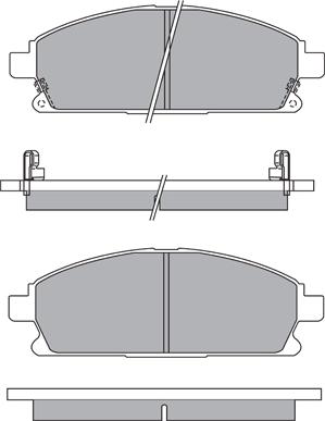 AISIN ASN-2203 - Bremžu uzliku kompl., Disku bremzes ps1.lv