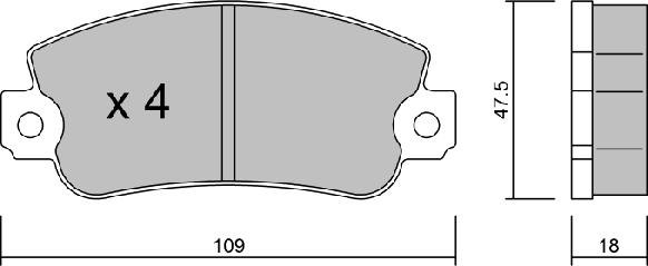 Aisin BPFI-1041 - Bremžu uzliku kompl., Disku bremzes ps1.lv