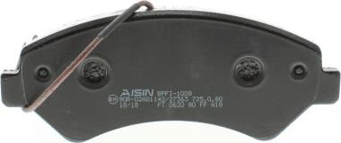 AISIN BPFI-1008 - Bremžu uzliku kompl., Disku bremzes ps1.lv