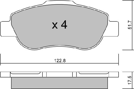 Aisin BPFI-1016 - Bremžu uzliku kompl., Disku bremzes ps1.lv