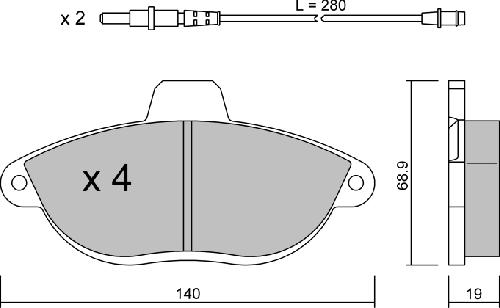 AISIN BPFI-1012 - Bremžu uzliku kompl., Disku bremzes ps1.lv