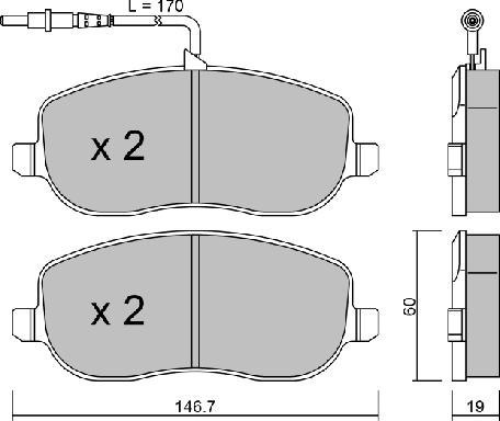 Aisin BPFI-1023 - Bremžu uzliku kompl., Disku bremzes ps1.lv