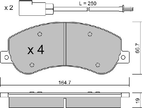 Aisin BPFO-1014 - Bremžu uzliku kompl., Disku bremzes ps1.lv