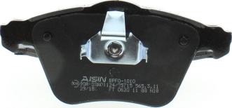 AISIN BPFO-1010 - Bremžu uzliku kompl., Disku bremzes ps1.lv