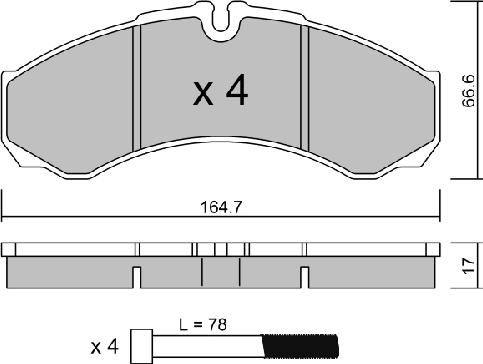 AISIN BPIV-1002 - Bremžu uzliku kompl., Disku bremzes ps1.lv