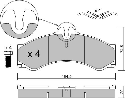 Aisin BPMB-1015 - Bremžu uzliku kompl., Disku bremzes ps1.lv