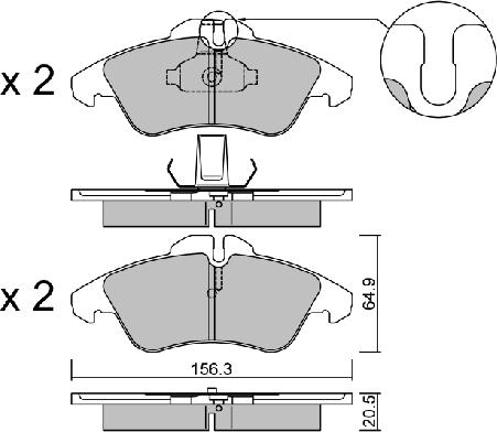 Aisin BPMB-1013 - Bremžu uzliku kompl., Disku bremzes ps1.lv