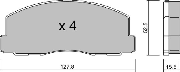 Aisin BPMI-1903 - Bremžu uzliku kompl., Disku bremzes ps1.lv