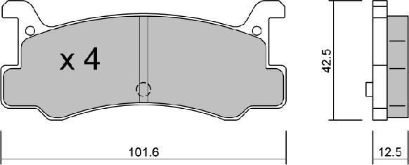 AISIN BPMZ-2002 - Bremžu uzliku kompl., Disku bremzes ps1.lv