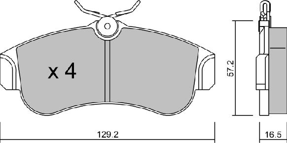 Aisin BPNI-1901 - Bremžu uzliku kompl., Disku bremzes ps1.lv