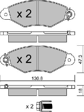 Aisin BPNI-1003 - Bremžu uzliku kompl., Disku bremzes ps1.lv