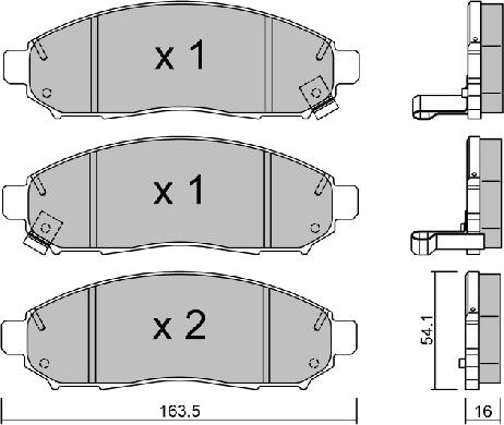 Aisin BPNI-1007 - Bremžu uzliku kompl., Disku bremzes ps1.lv