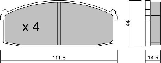 Aisin BPNI-1017 - Bremžu uzliku kompl., Disku bremzes ps1.lv