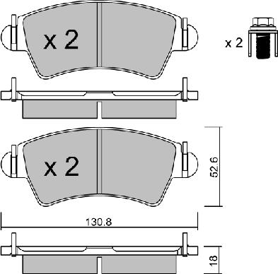 Aisin BPPE-1015 - Bremžu uzliku kompl., Disku bremzes ps1.lv