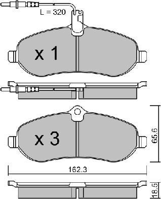 Aisin BPPE-1010 - Bremžu uzliku kompl., Disku bremzes ps1.lv