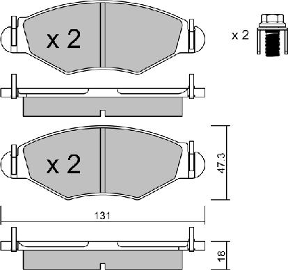 Aisin BPPE-1012 - Bremžu uzliku kompl., Disku bremzes ps1.lv