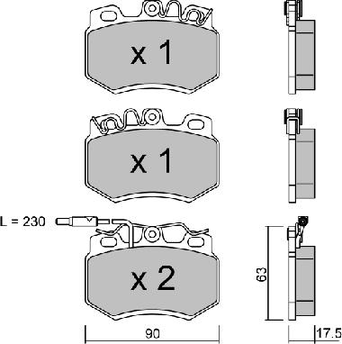 AISIN BPPE-1020 - Bremžu uzliku kompl., Disku bremzes ps1.lv