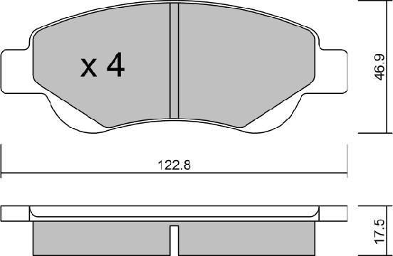 AISIN BPTO-1008 - Bremžu uzliku kompl., Disku bremzes ps1.lv