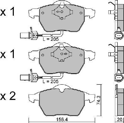 Aisin BPVW-1010 - Bremžu uzliku kompl., Disku bremzes ps1.lv