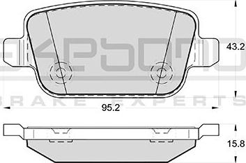 Wagner WBP24537Y - Bremžu uzliku kompl., Disku bremzes ps1.lv