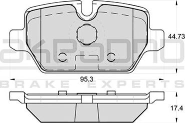 Akebono AN-4427KE - Bremžu uzliku kompl., Disku bremzes ps1.lv