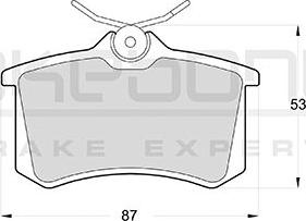 Akebono AN-4506K - Bremžu uzliku kompl., Disku bremzes ps1.lv