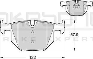 Akebono AN-4534K - Bremžu uzliku kompl., Disku bremzes ps1.lv