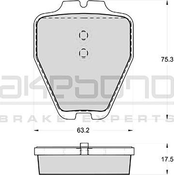 Akebono AN-4524WK - Bremžu uzliku kompl., Disku bremzes ps1.lv