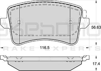 Akebono AN-4690WKE - Bremžu uzliku kompl., Disku bremzes ps1.lv