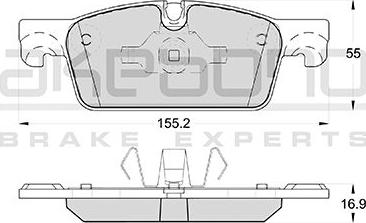 Akebono AN-4698WK - Bremžu uzliku kompl., Disku bremzes ps1.lv