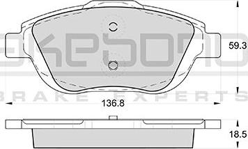 Magneti Marelli P61103MM - Bremžu uzliku kompl., Disku bremzes ps1.lv