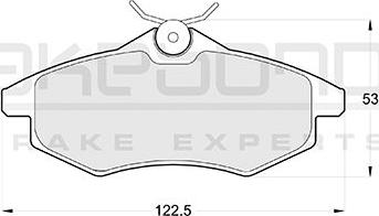 Akebono AN-4096KE - Bremžu uzliku kompl., Disku bremzes ps1.lv